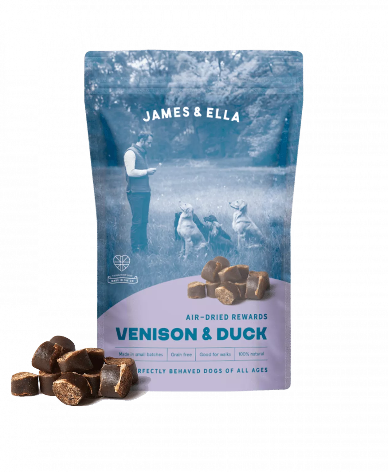 James & Ella Air-Dried Chicken & Herb Dog Treats, 6 x 70g