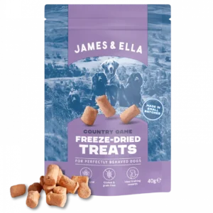 James & Ella Raw Freeze-Dried Dog Treats, Chicken, Beef, Game, 3 x 40g