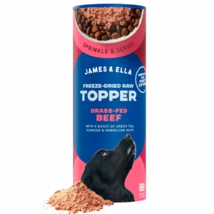 James & Ella Freeze-Dried Raw Dog Food Toppers Beef, 3 x 50g